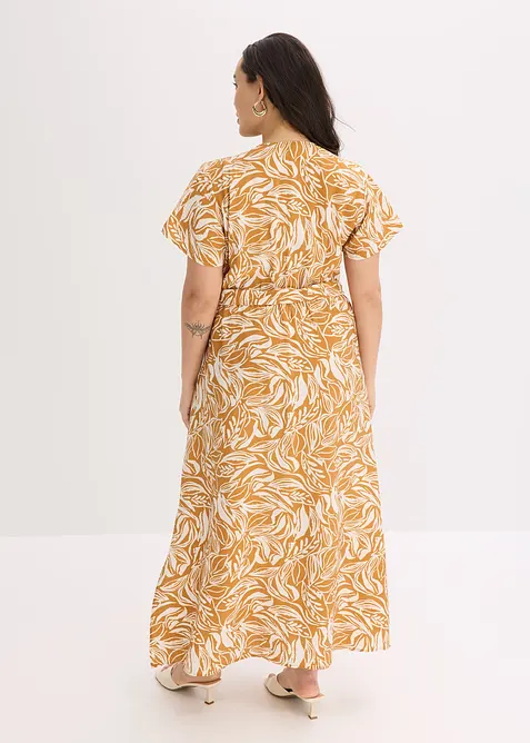 Robe longue imprimée en viscose mélangée, bonprix