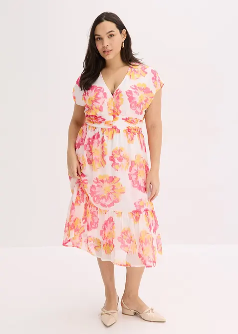 Robe midi imprimée, bonprix