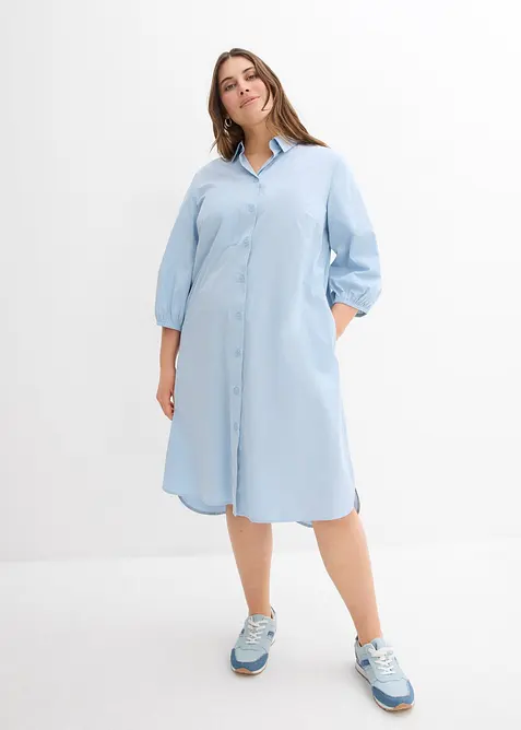 Robe-chemise en coton léger, bonprix