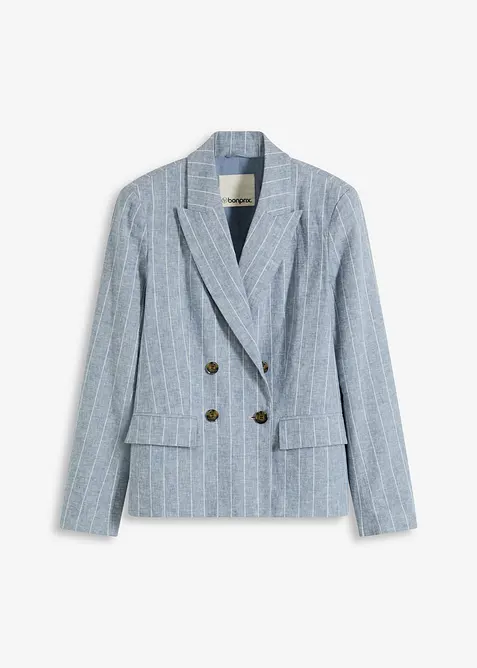 Blazer en lin majoritaire, bonprix