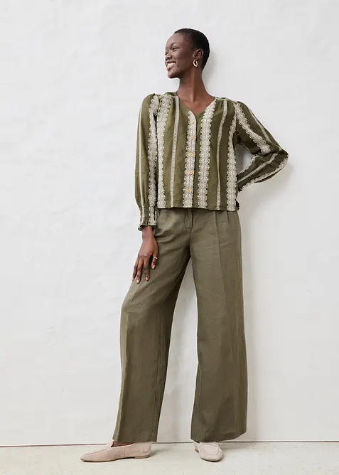 Chemisier 100 % lin, bonprix