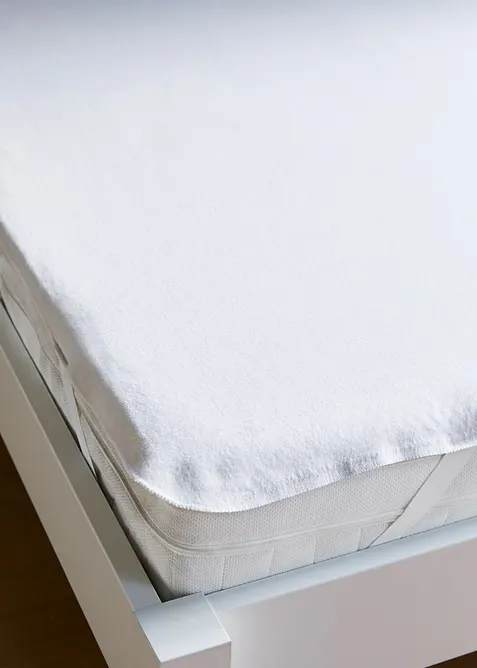 Protège-matelas en coton gratté 2 faces avec élastiques, bonprix