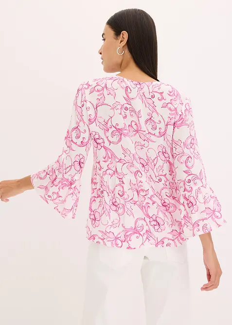 Blouse en viscose textur&eacute;e, bonprix