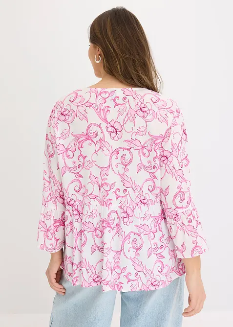 Blouse en viscose textur&eacute;e, bonprix