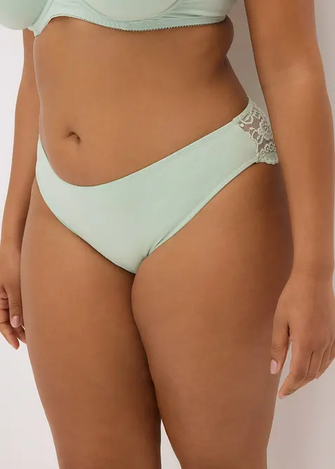 Lot de 6 slips à dentelle, bonprix