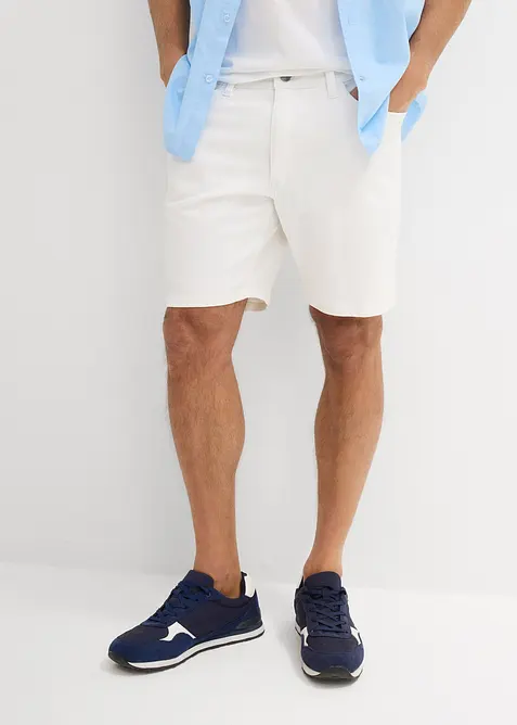 Short en jean extensible, loose, bonprix