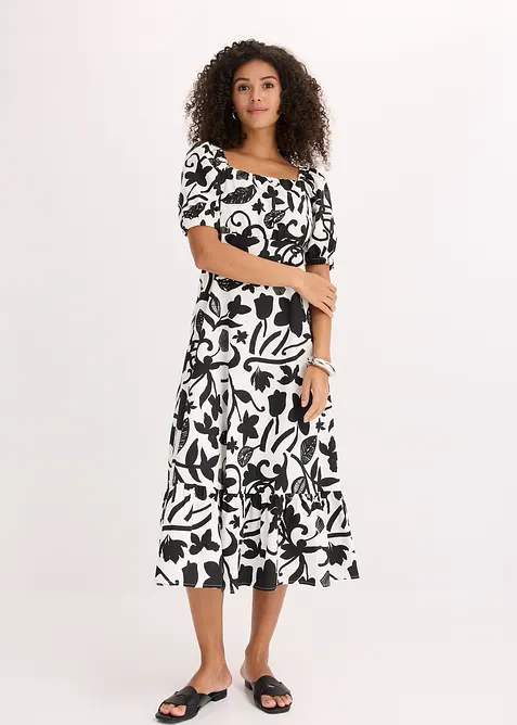 Robe midi 100% coton, bonprix