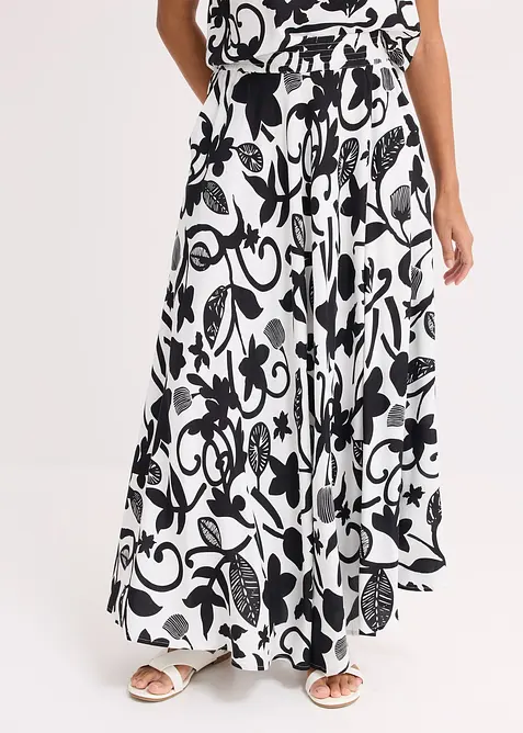 Jupe longue et fluide en viscose, bonprix