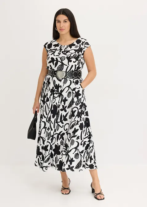 Jupe longue et fluide en viscose, bonprix