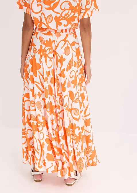 Jupe longue et fluide en viscose, bonprix