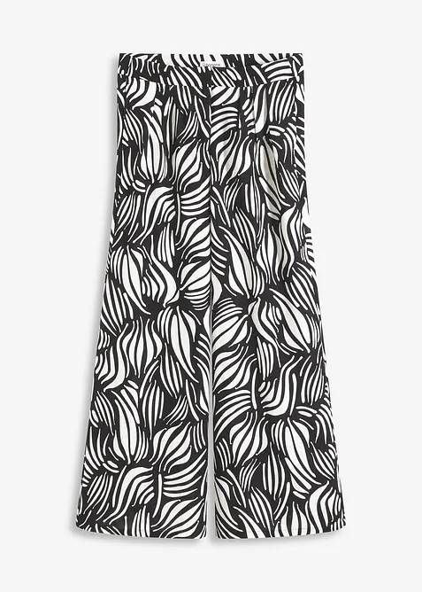 Pantalon palazzo à taille élastiquée, bonprix