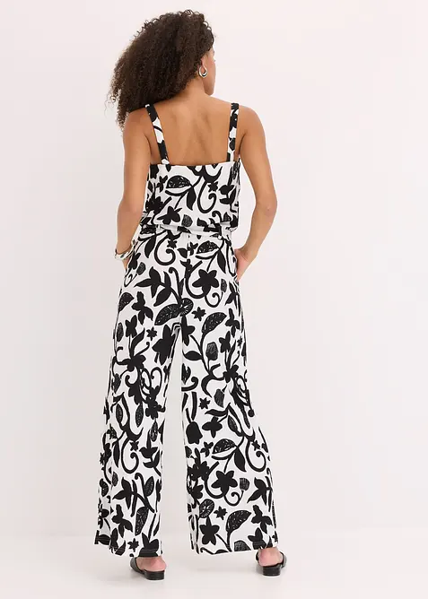 Combinaison imprimée en jersey texturé, bonprix