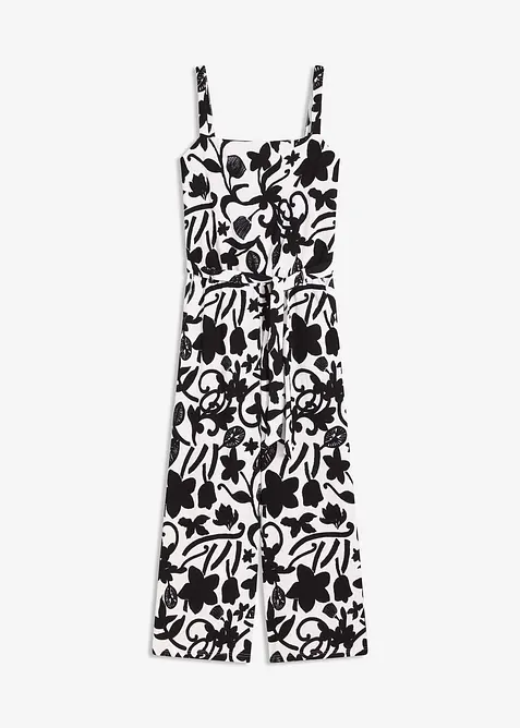 Combinaison imprimée en jersey texturé, bonprix