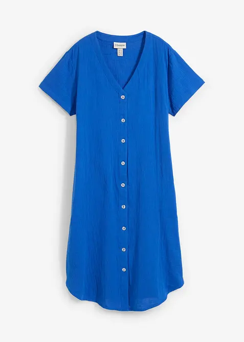 Robe chemise en gaze de coton douce, bonprix