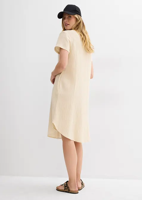 Robe chemise en gaze de coton douce, bonprix