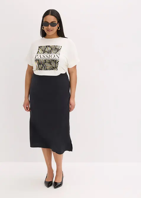 Jupe midi en viscose fluide, bonprix