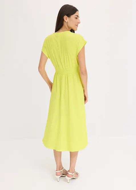 Robe en jersey crêpe aérien, bonprix