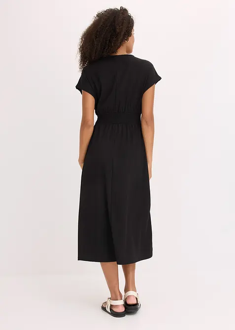 Robe en jersey cr&ecirc;pe a&eacute;rien, bonprix