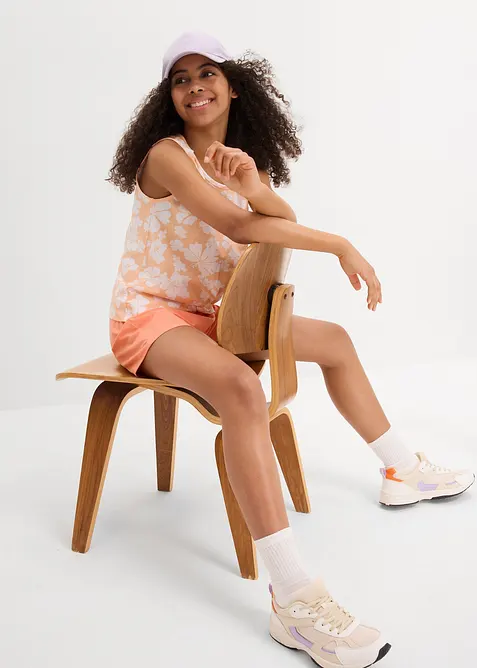 Top et short en coton extensible (ens. 2 pces), bonprix