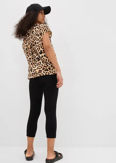 Lot de 2 leggings 3/4 en coton extensible, bonprix