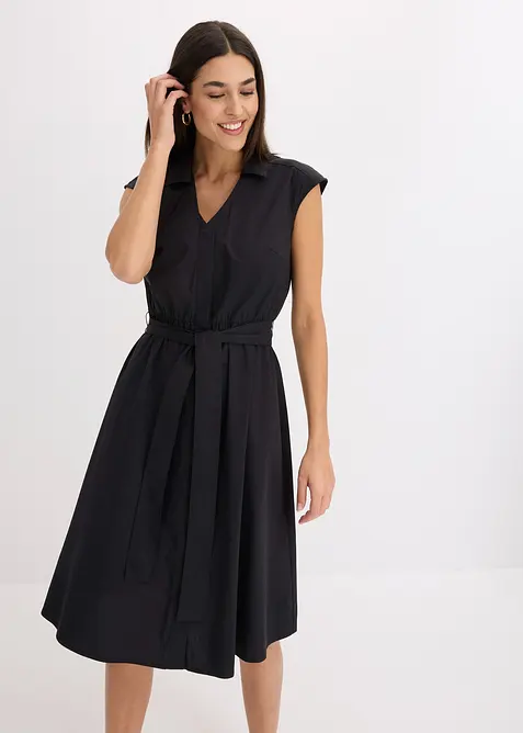 Robe-chemise avec ceinture à nouer, bonprix