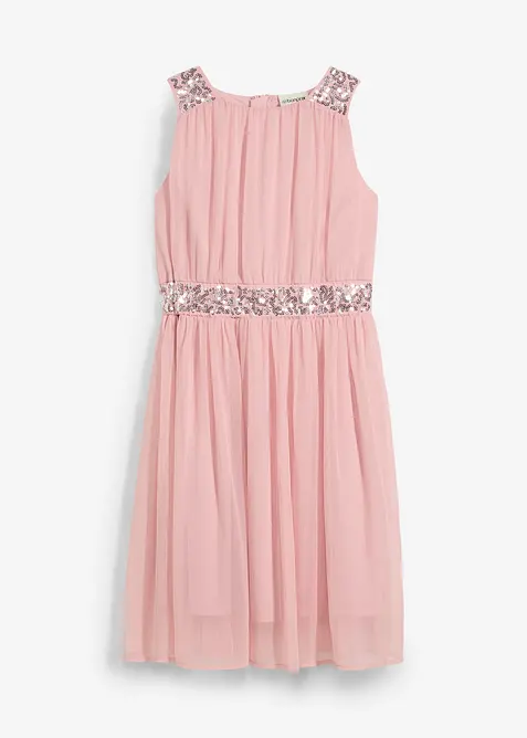 Robe en mousseline avec ceinture ornée de sequins, bonprix