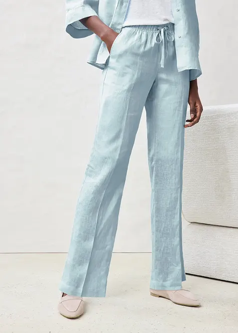 Pantalon 100% lin, bonprix