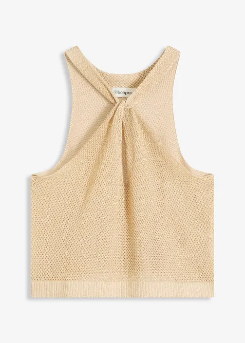 Top en maille brillante, bonprix