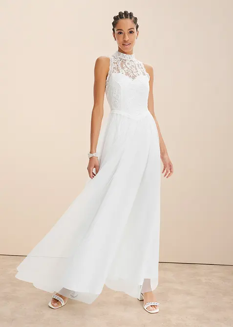 Robe de mariée à dentelle, bonprix