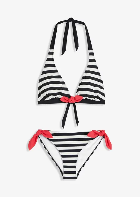 Bikini dos nu (ens. 2 pces) à nouettes, bonprix