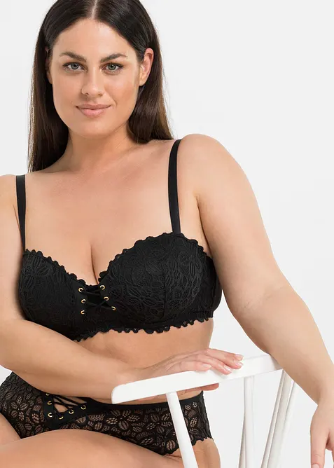 Soutien-gorge balconnet en dentelle, bonprix