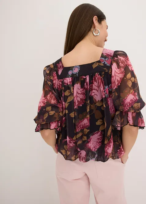 Blouse à base effet boule, bonprix