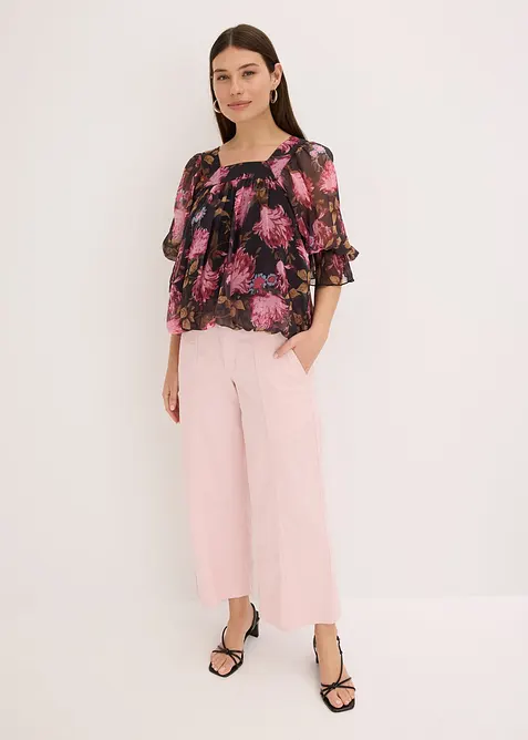 Blouse à base effet boule, bonprix