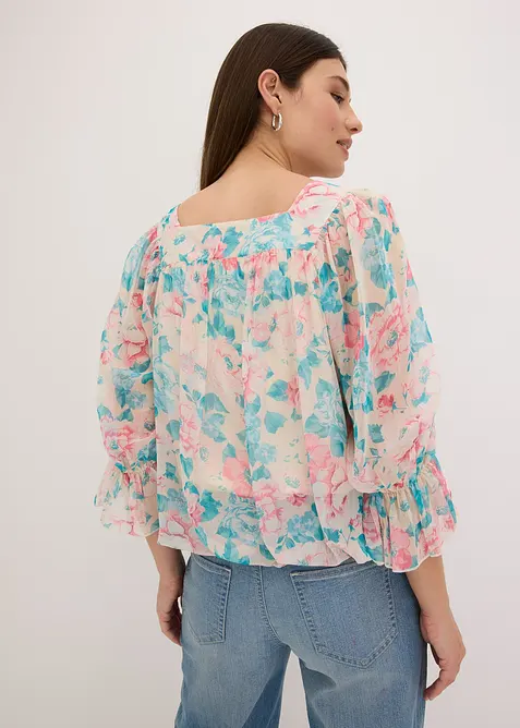Blouse à base effet boule, bonprix