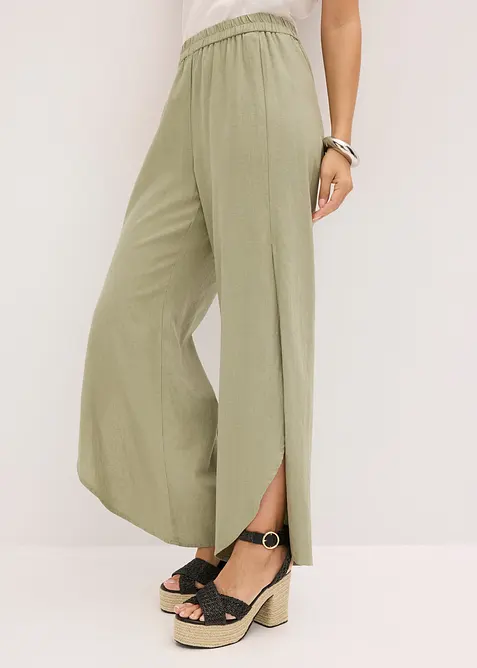 Pantalon en lin, bonprix