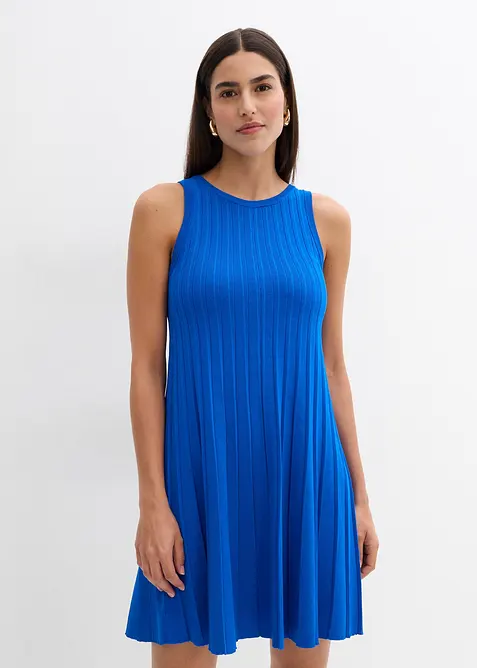 Robe trapèze en maille de viscose mélangée, bonprix