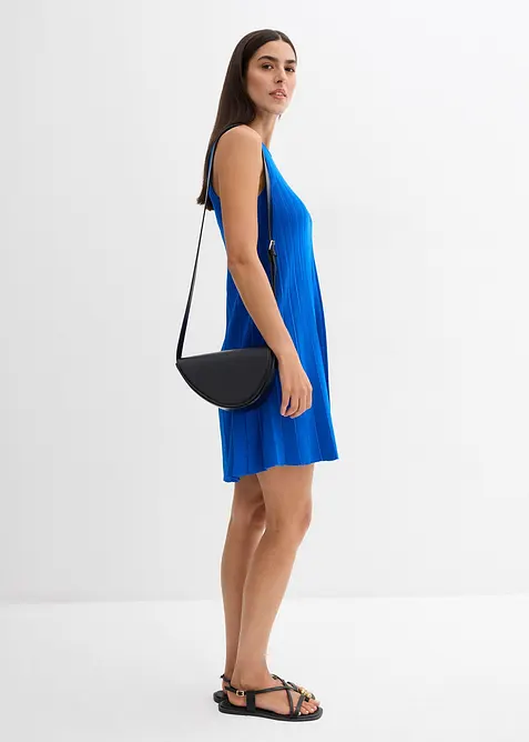 Robe trapèze en maille de viscose mélangée, bonprix