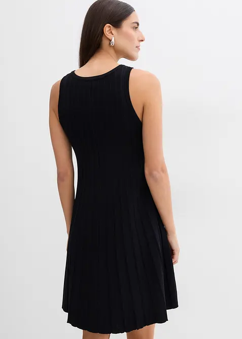 Robe trapèze en maille de viscose mélangée, bonprix