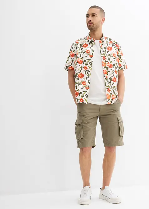 Bermuda cargo 100% coton, Loose Fit, bonprix