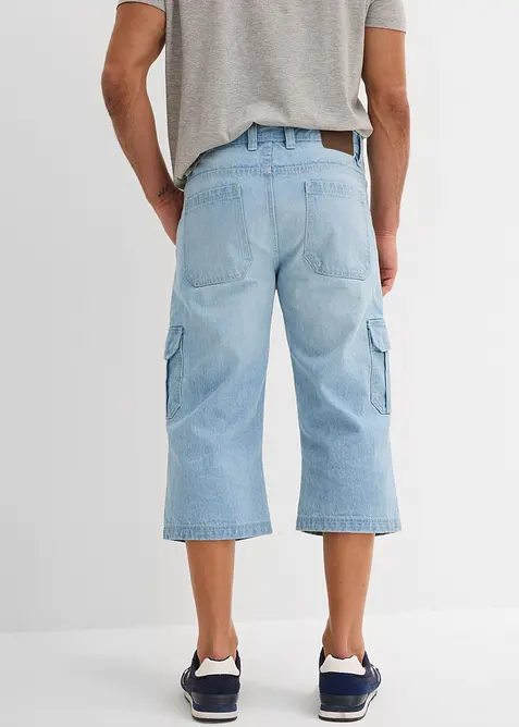 Jean cargo extensible longueur 3/4, coupe droite regular, bonprix