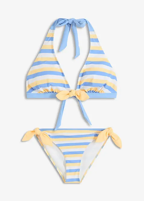 Bikini dos nu (ens. 2 pces) &agrave; nouettes, bonprix