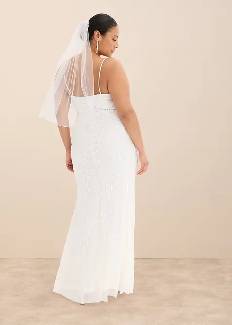 Robe de mariée brodée de sequins, bonprix