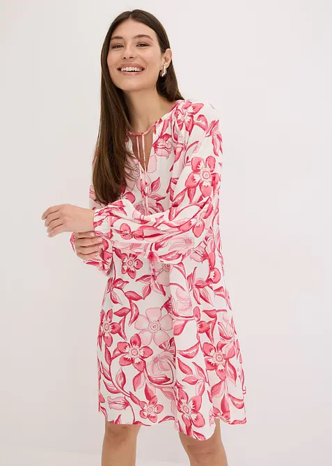 Robe-tunique imprimée en viscose fluide, bonprix