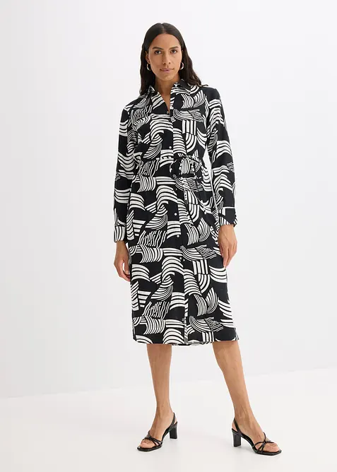 Robe-chemise légère en lin majoritaire, bonprix