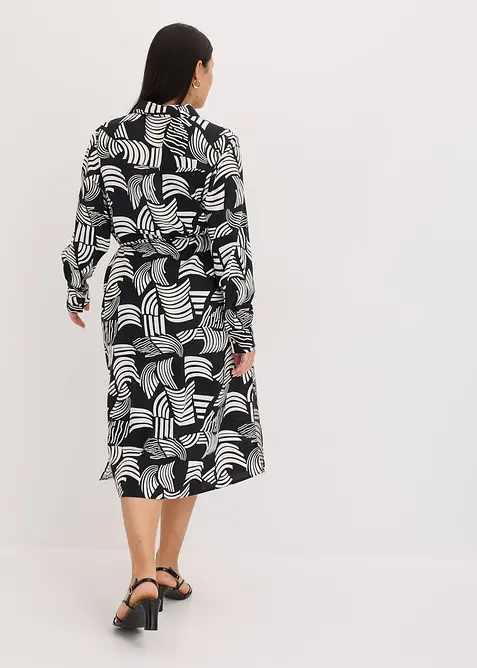 Robe-chemise légère en lin majoritaire, bonprix