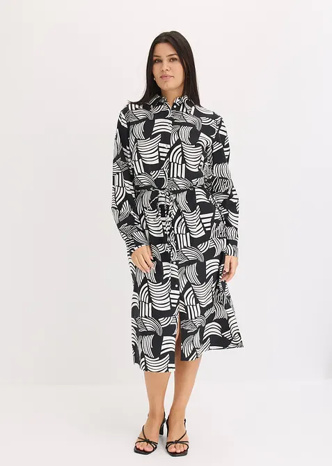 Robe-chemise légère en lin majoritaire, bonprix