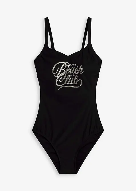 Maillot 1 pièce sculptant, maintien léger, bonprix