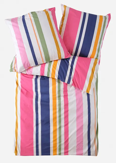 Parure de lit en percale rayée, bonprix