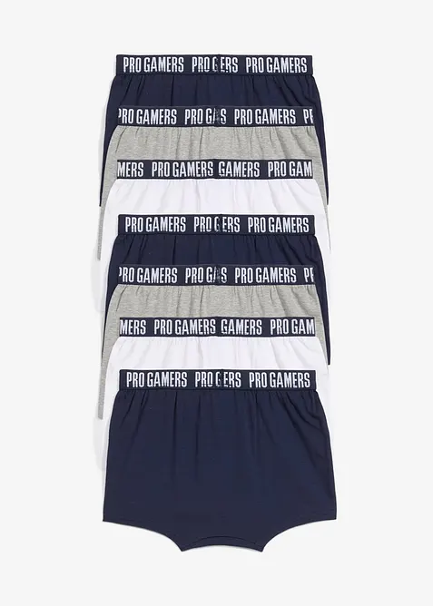 Lot de 7 boxers avec coton doux, bonprix