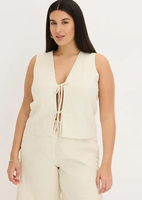 Gilet sans manches à nouettes, bonprix